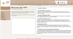 Desktop Screenshot of ent.paris-sorbonne.fr